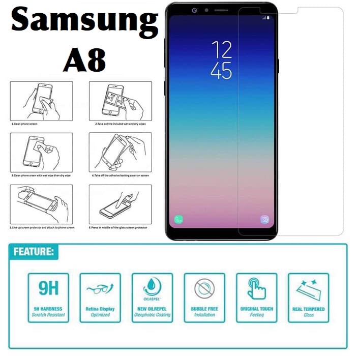 SAMSUNG A7 2016/A7 2017/A7 2018/A8 2018/A9 2018/A8+/J8/A8 STAR TEMPERED KACA BENING, ANTI GORES KACA