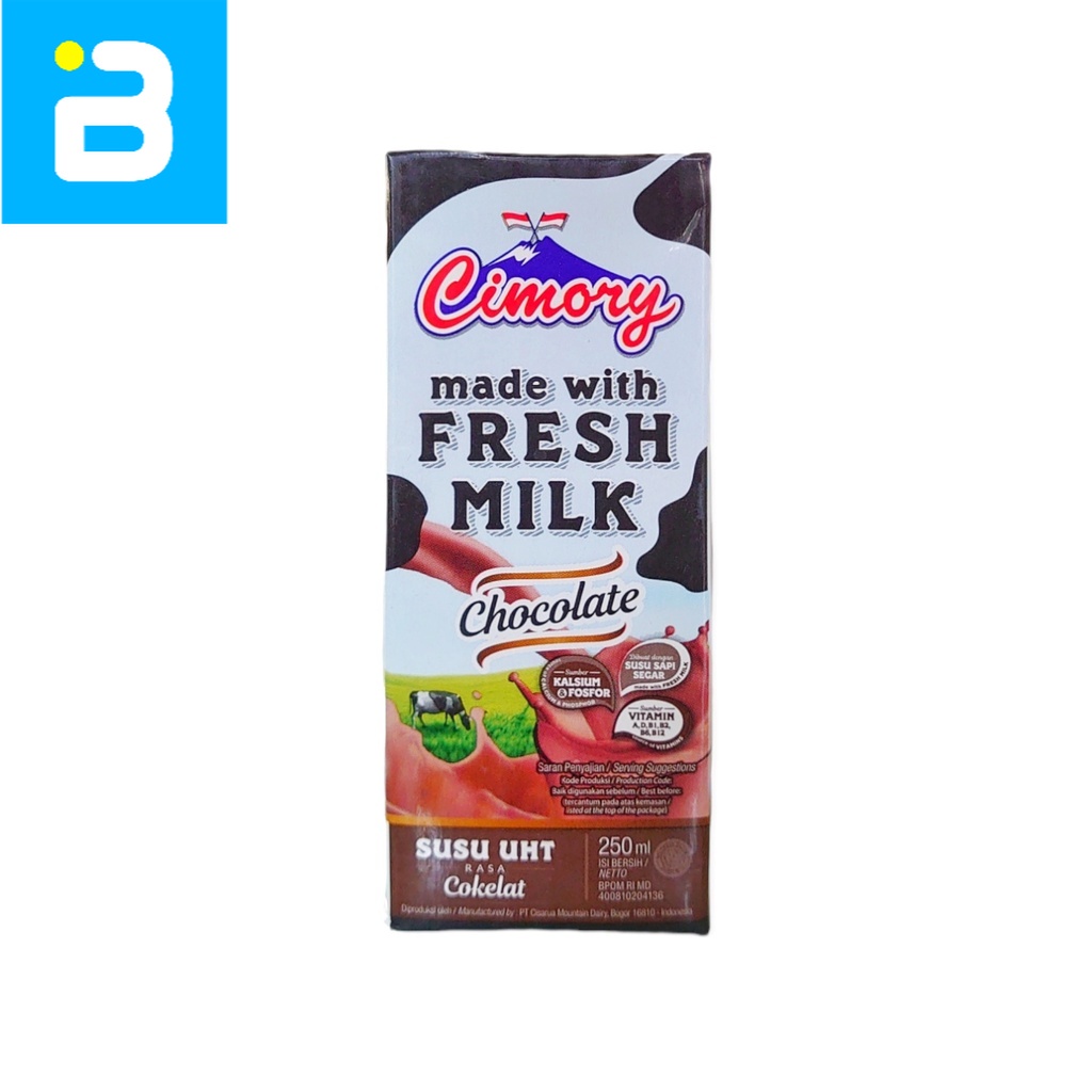

Cimory Fresh Milk UHT Rasa Cokelat 250 ML