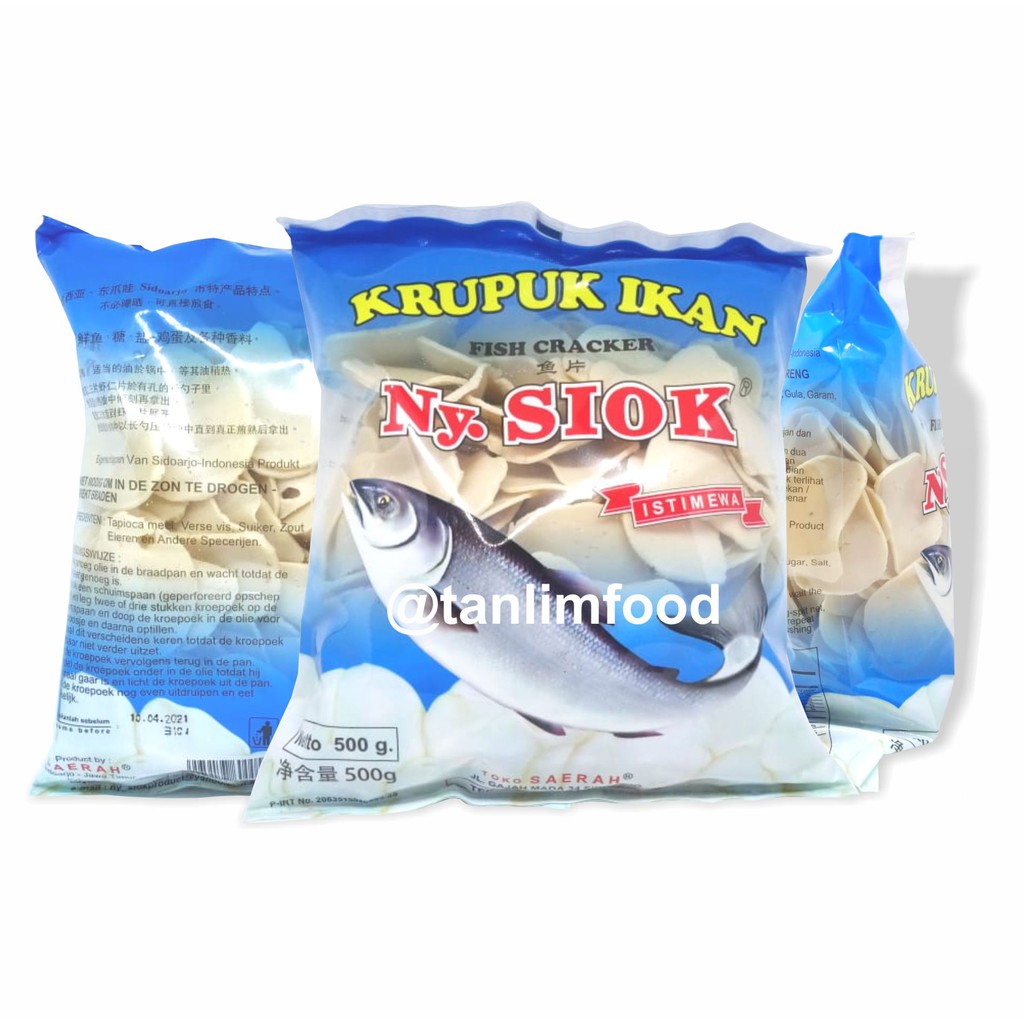 Krupuk / Kerupuk Ikan Ny. Siok 500gr - TanlimShop