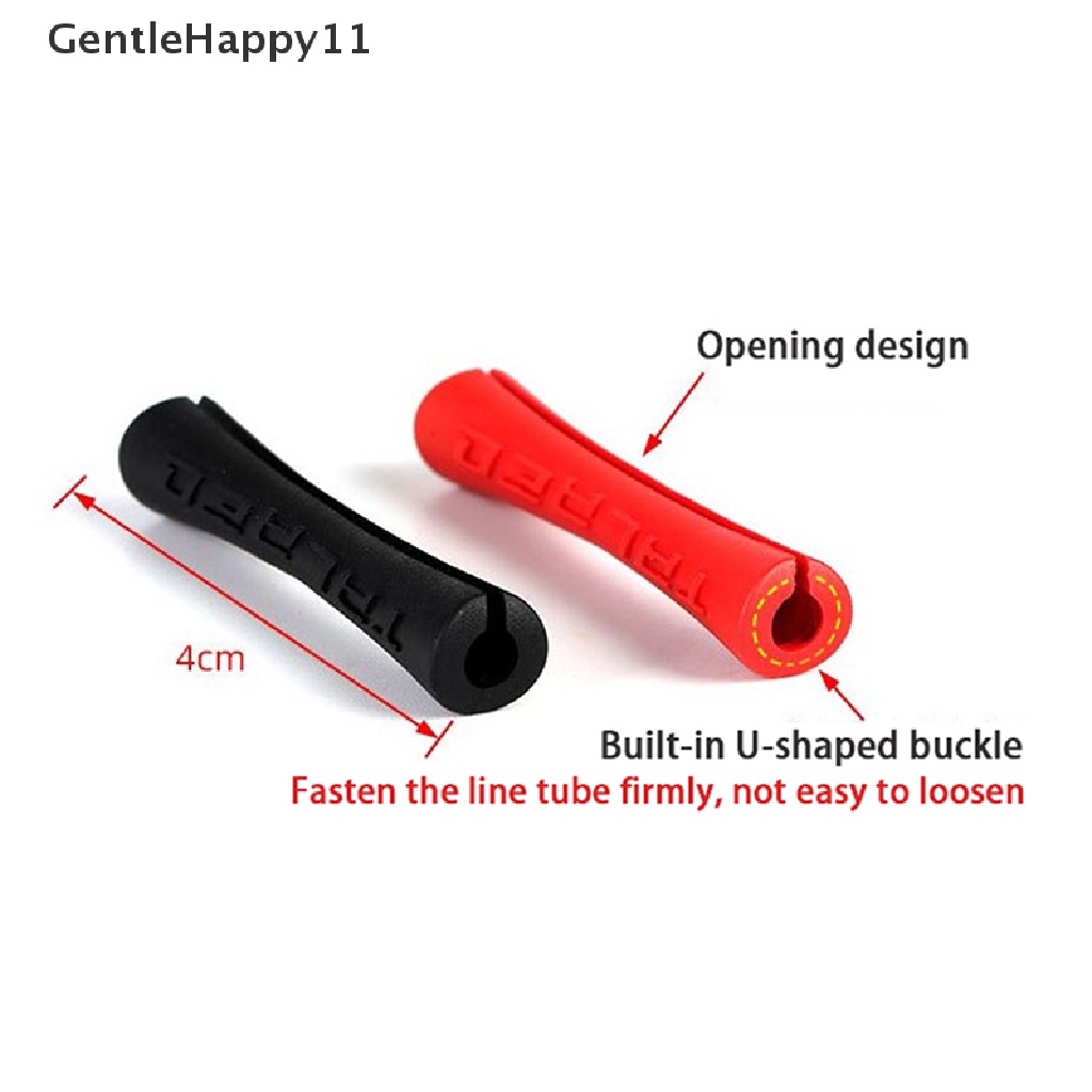 Gentlehappy 3/6pcs Pelindung Kabel Sepeda Frame Sepeda Anti-Gesek Bersepeda Bungkus Penjaga Tabung