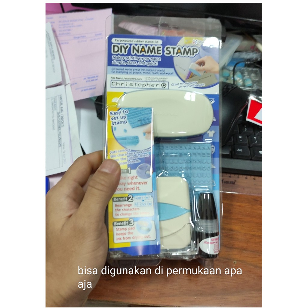 

diy stamp shachihata jepang semua permukaan stempel diy nama