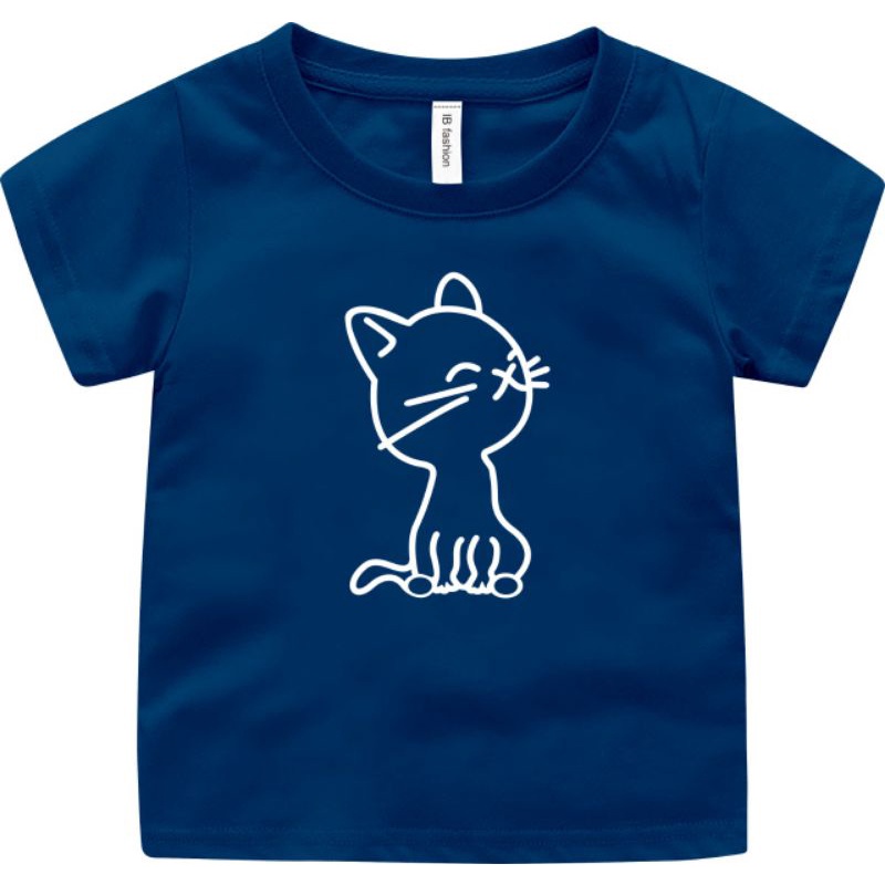 ((IB))KAOS ANAK2 UNISEX/KUCING DIGITAL SABLON BERKUALITAS