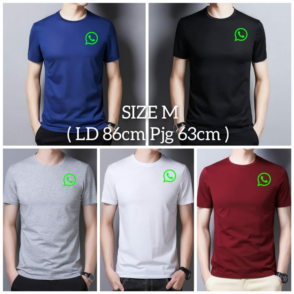 OBLONG WA/KAOS SANTAI PRIA/KAOS LENGAN PENDEK PRIA