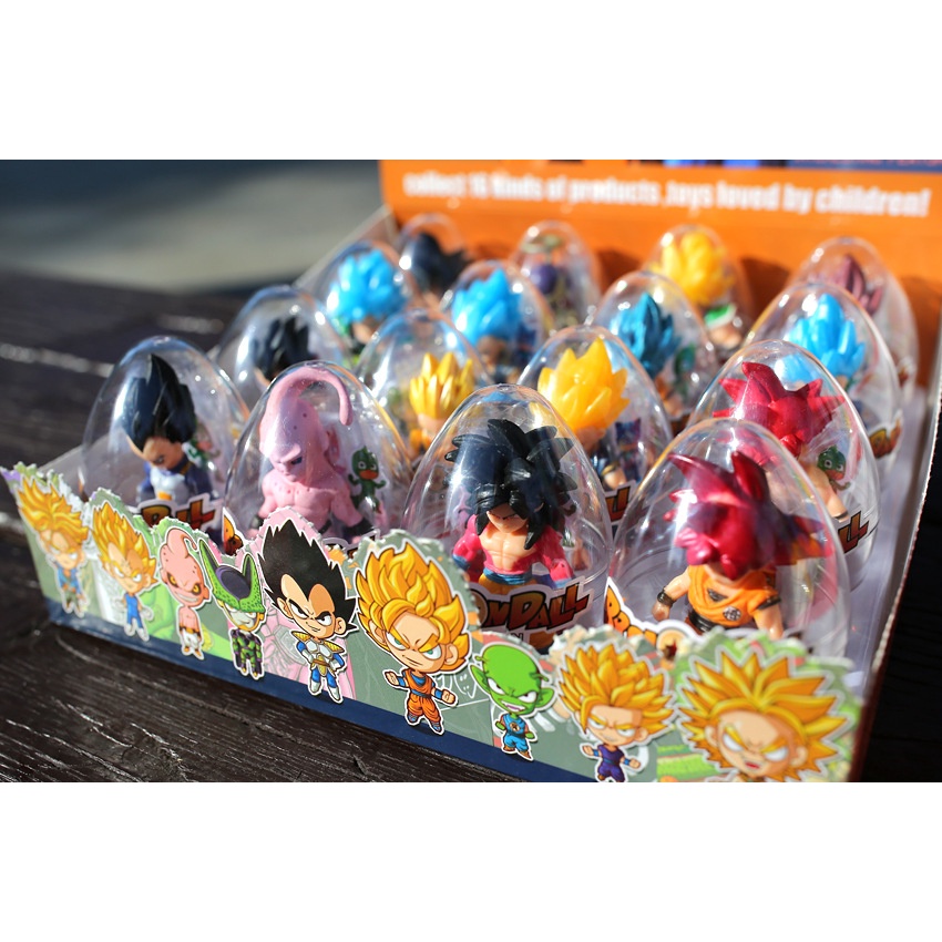 1pcs Random Anime Dragon Ball Angka PVC Super Saiyan Freeza Goku Vegeta Boneka Action Figure Gashapon Mainan Untuk Anak