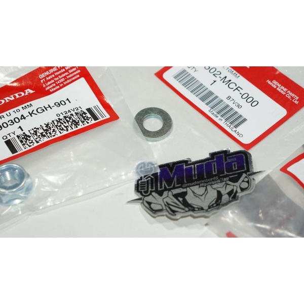 BAUT SET MUR RING NAP GIR CBR250RR 90128-MM9-000 BOLT SPROCKET PLENDES DUDUKAN GEAR FLANGE SUB REAR-2