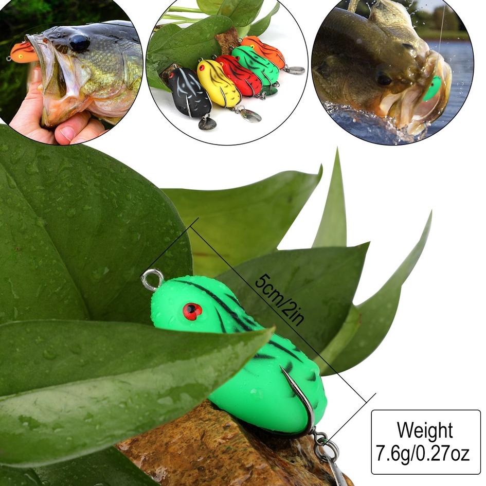 Terbaru.. Umpan Kodok Umpan Pancing Buatan Kail Pancing  Umpan Mancing Umpan Pancing Alat Pancing Mu