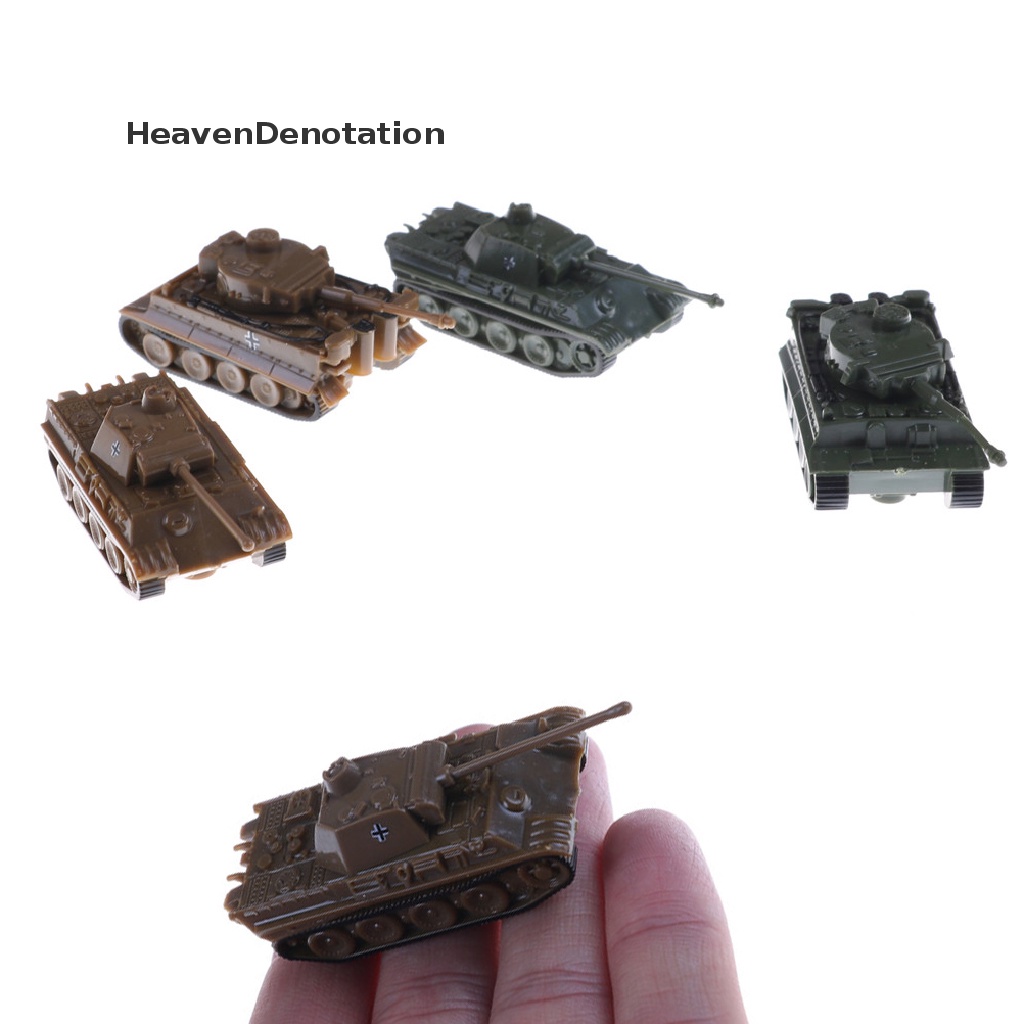 [HeavenDenotation] 4D Sand Table Plastic Tiger Tanks Toy 1:144 World War II Germany Panther Tank