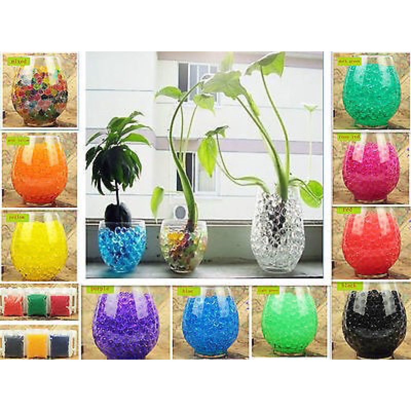 Hidrogel Hitam Media Tanam Tanaman Hias Hidrogel Black Cocok Indoor