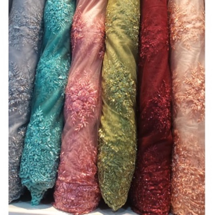 Tille Ceplok 3D Mawar With Payet Bahan Kebaya