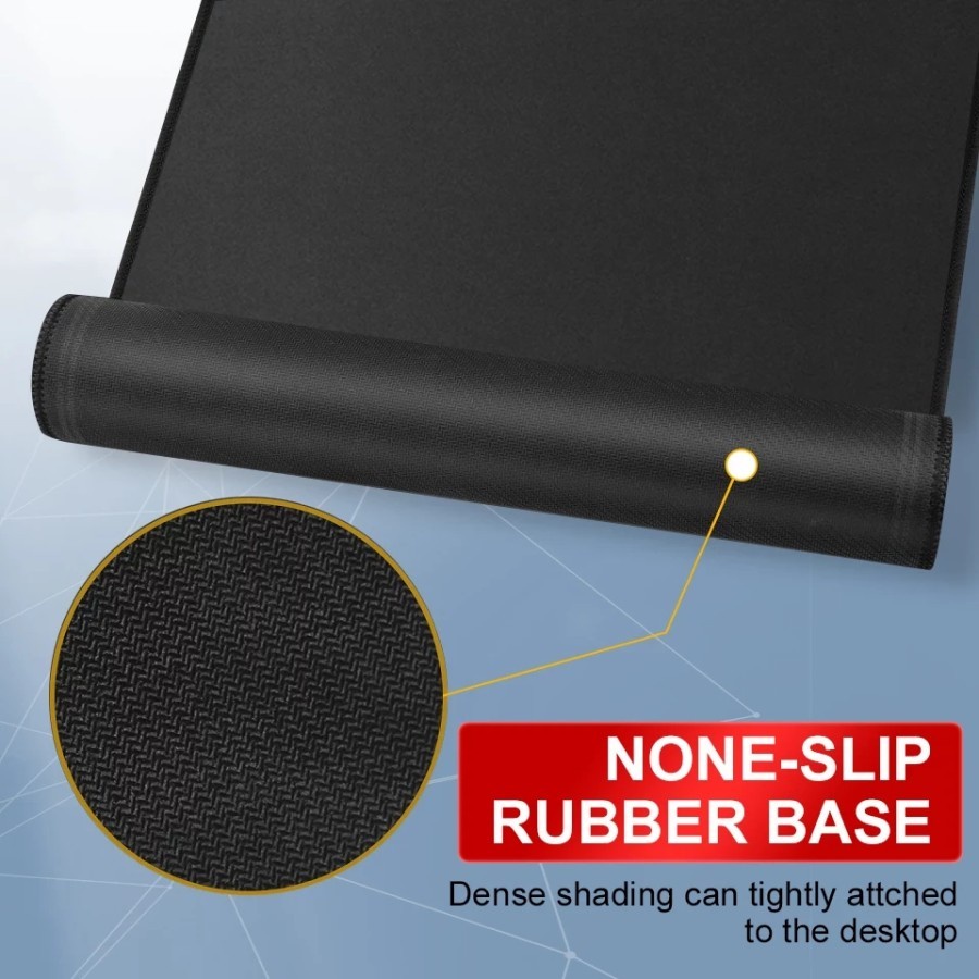 Trend-MousePad Gaming XL Polos Hitam Mouse Pad Desk Mat Alas Mouse Besar