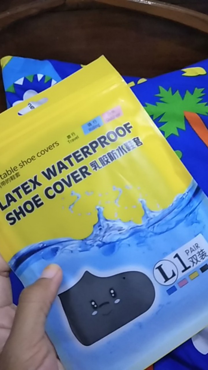 Cover Sepatu Silikon Anti Air Hujan Waterproof Karet Elastis Murah Jas Hujan Kaki Motor