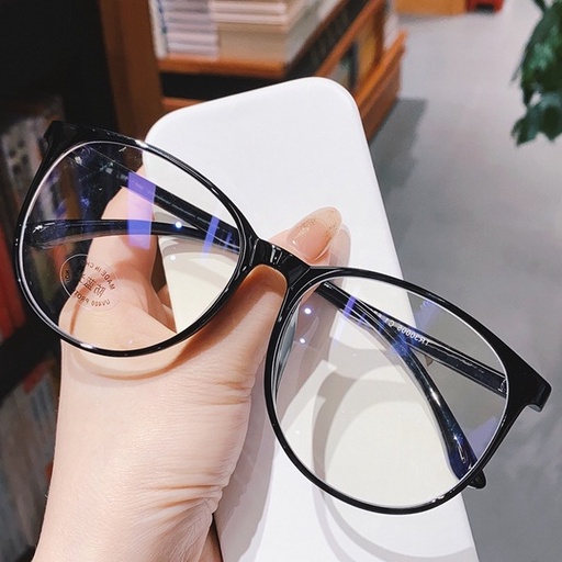 Kacamata Optik anti blue light Bingkai Bulat Besar