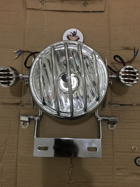 Lampu reklektor crome variasi vixion plus breket plus lampus sen