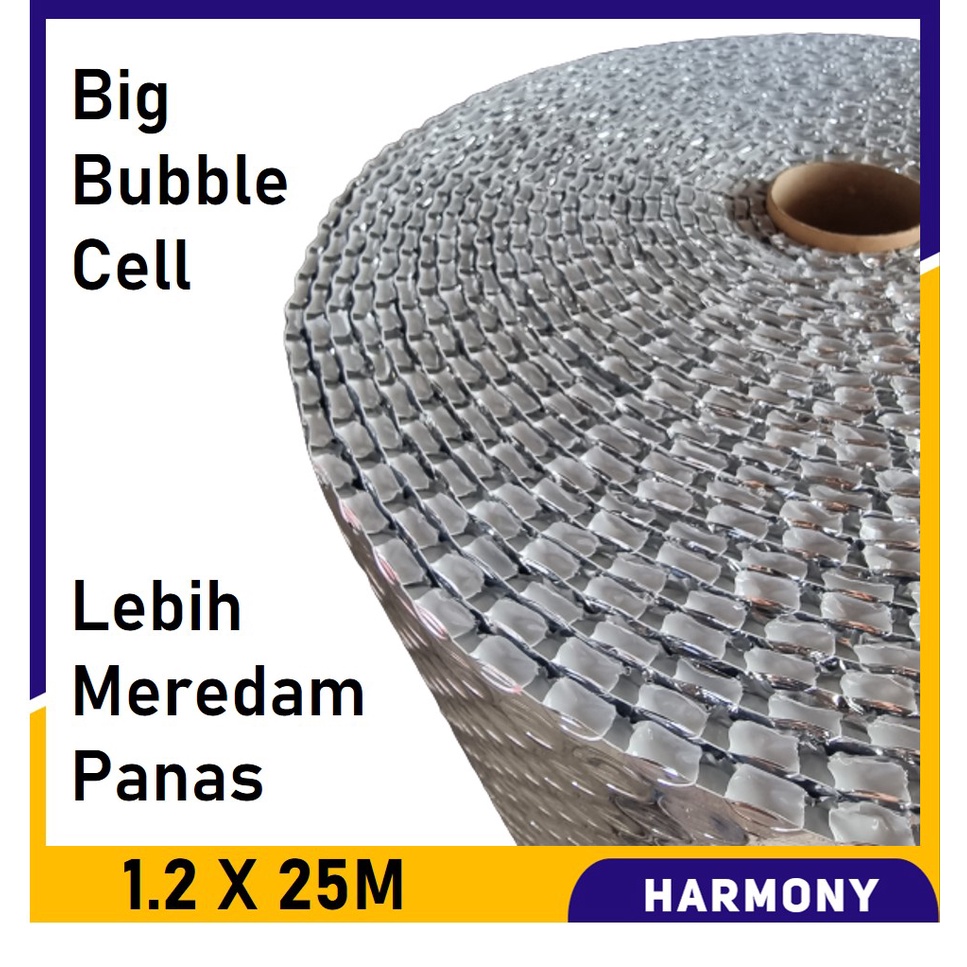 BUBBLE FOIL 8MM Peredam Panas Atap Double Side 1.2 x 25m