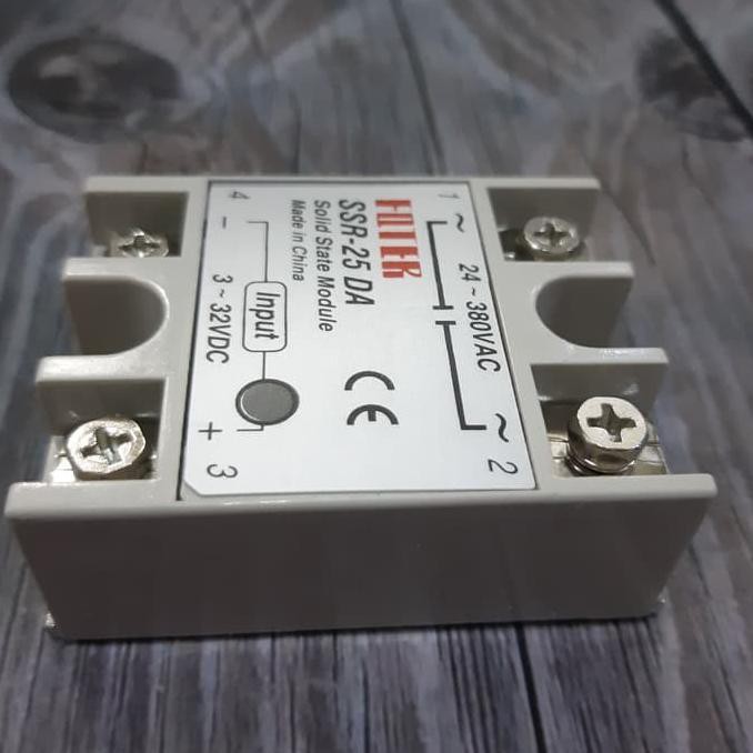 SSR Solid State relay 25A Fotek SSR-25DA 25 Ampere 24-380V 220V AC (ART. 6)
