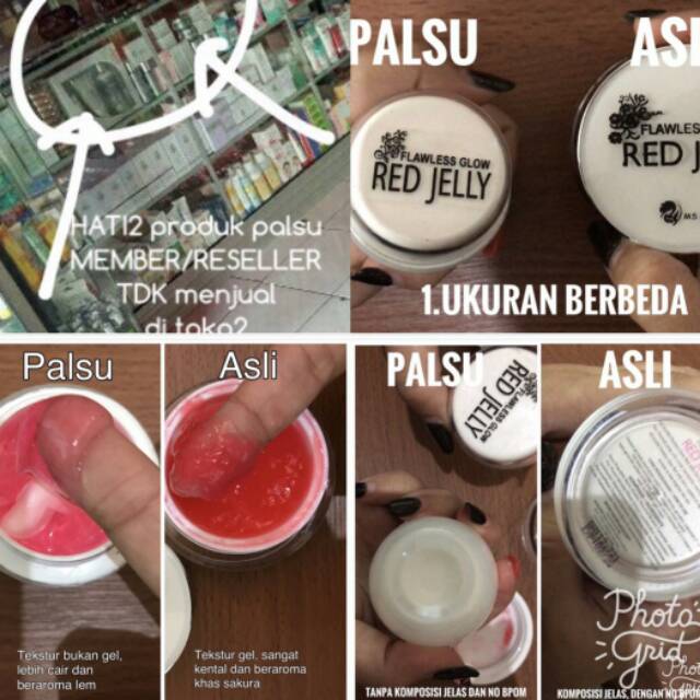 Ms Glow Red Jelly Original Vs Palsu Shopee Indonesia