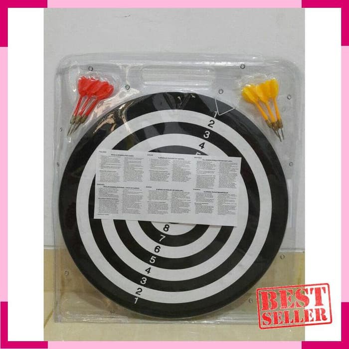 Dart Game 17 Inch Papan Dart Board Besar Ukuran 43 Cm Sangat Perfect