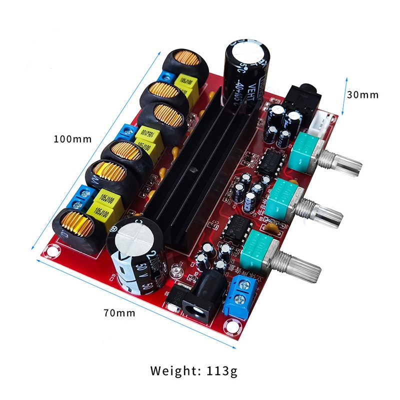 XH-M139 Kit Power Amplifier Class D TPA3116D2 2x50W+100W  Stereo Subwoofer XH-M139