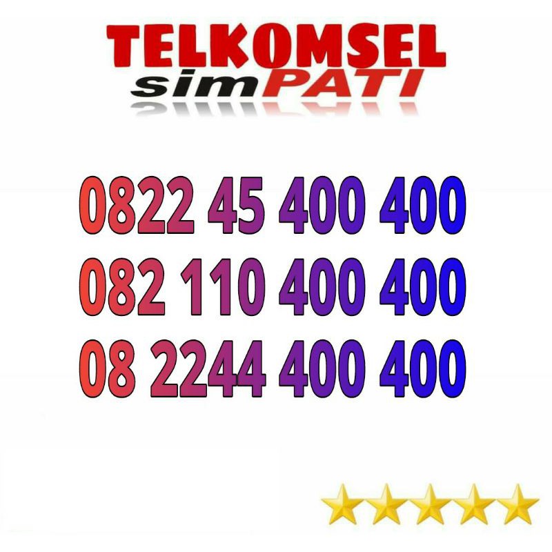 nomor cantik telkomsel simpati 400 400