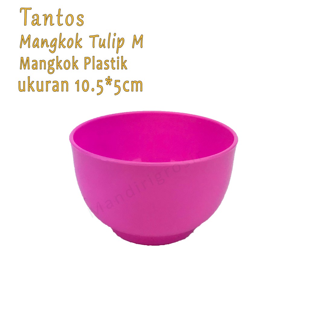 Mangkok plastik * Mangkok Tulip M * Pink *5162