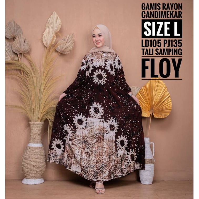 Gamis Rayon Candi Mekar ORI PEKALONGAN