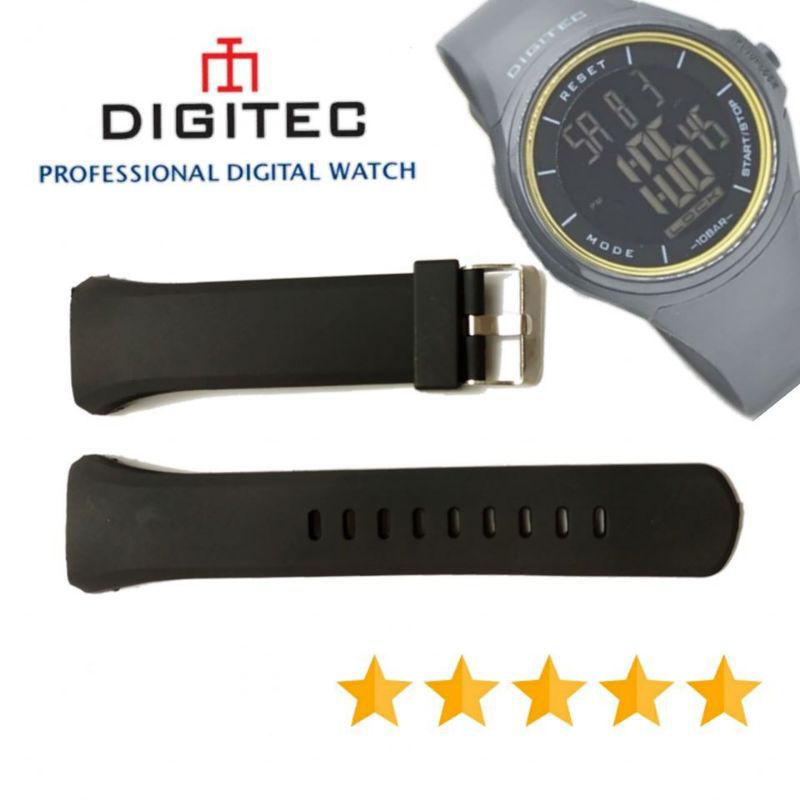 strap jam tangan pria Digitec DS 8086 tali ruber jam tangan Digitec DS-8086 / DG 8086 Digitec 8086