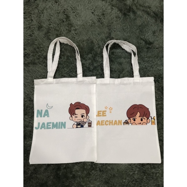 Tote Bag Kanvas Simple Cutie Character 7 NCT Dream // Cafe NCT Dream