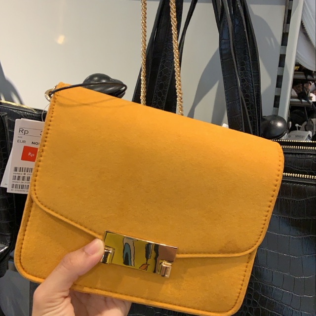 h&m mustard bag