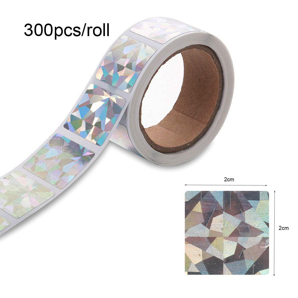 Pineapple 300pcs Scratch Off Sticker Perlengkapan Pesta Kartu Tag Label Paket Laser
