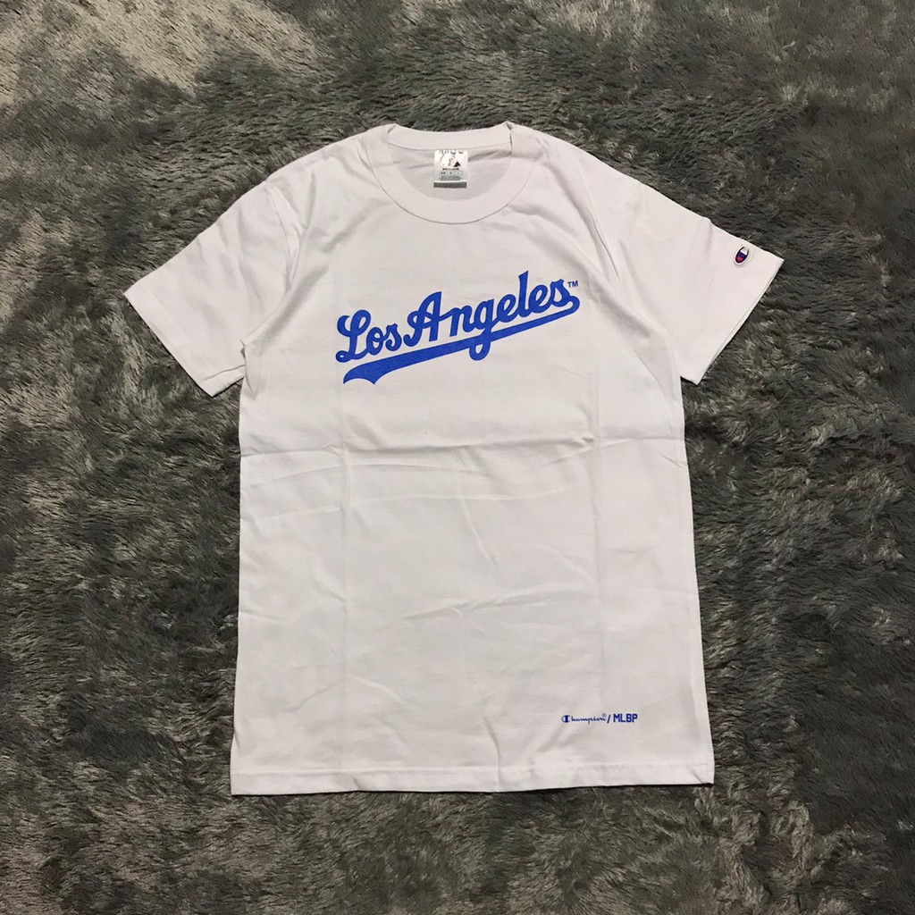 KAOS TSHIRT CHAMPION X MLB LOS ANGELES HIGH MIRROR QUALITY