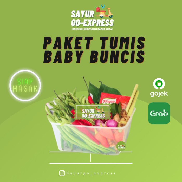 

Paket Siap Masak Tumis Baby Buncis