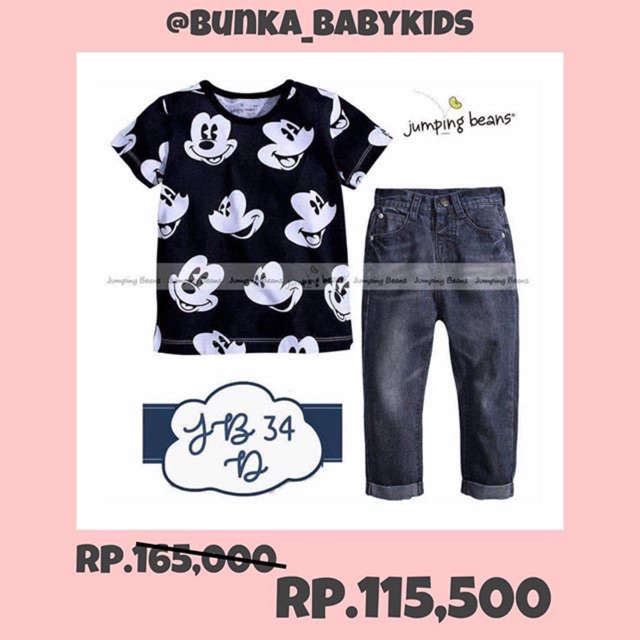 SETELAN JUMPING BEANS MICKEY