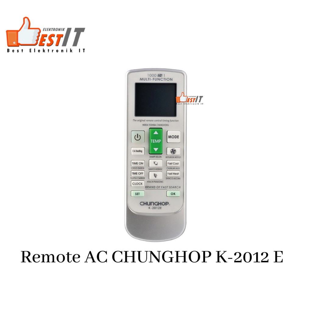 Remote Universal AC CHUNGHOP K-2012E