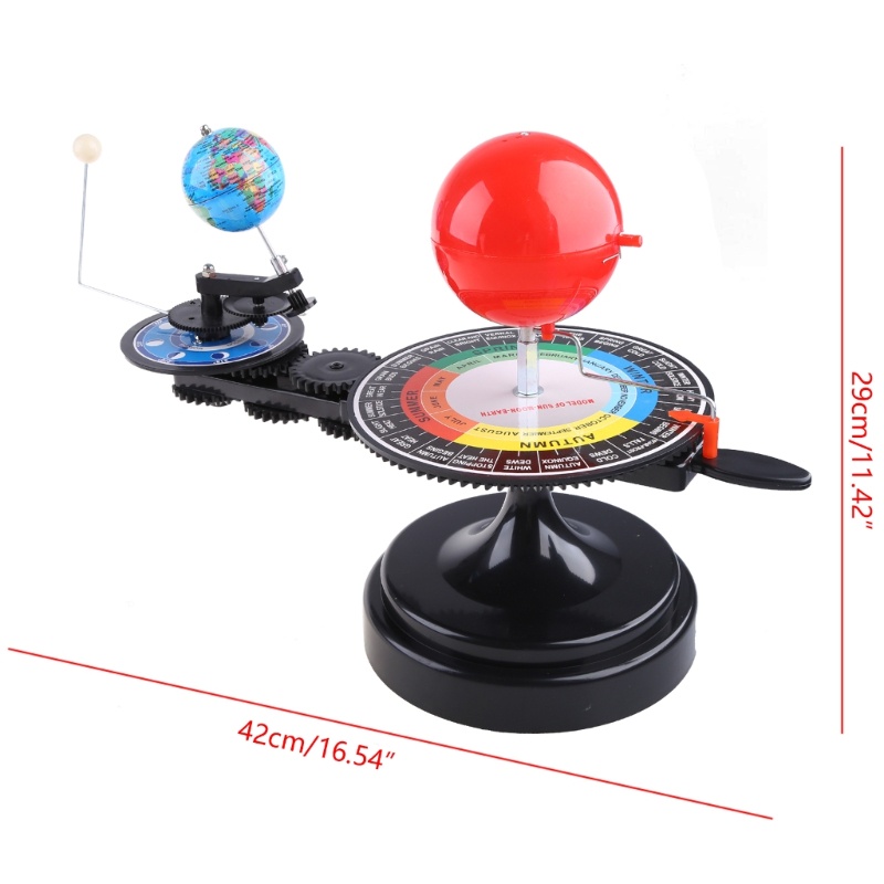 Mary DIY Model Orbital, Tata Surya Model Globe Bumi Untuk Orbital Bulan Matahari Planetarium Astronomi Ipa Alat Mengajar