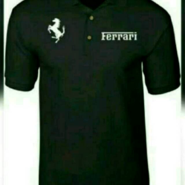 Poloshirt/kaos kerah Team Ferrari