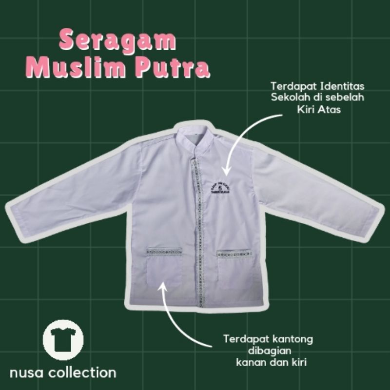 Seragam Muslim Putra SMPN 5 Tamsel
