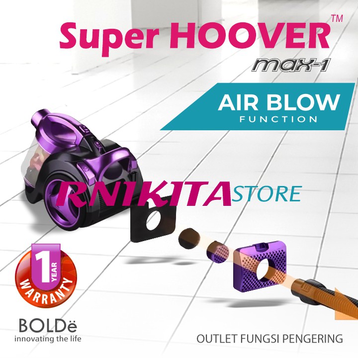 BOLDe MAX ONE - Super Hoover Cyclone Vacuum Cleaner 2 in 1