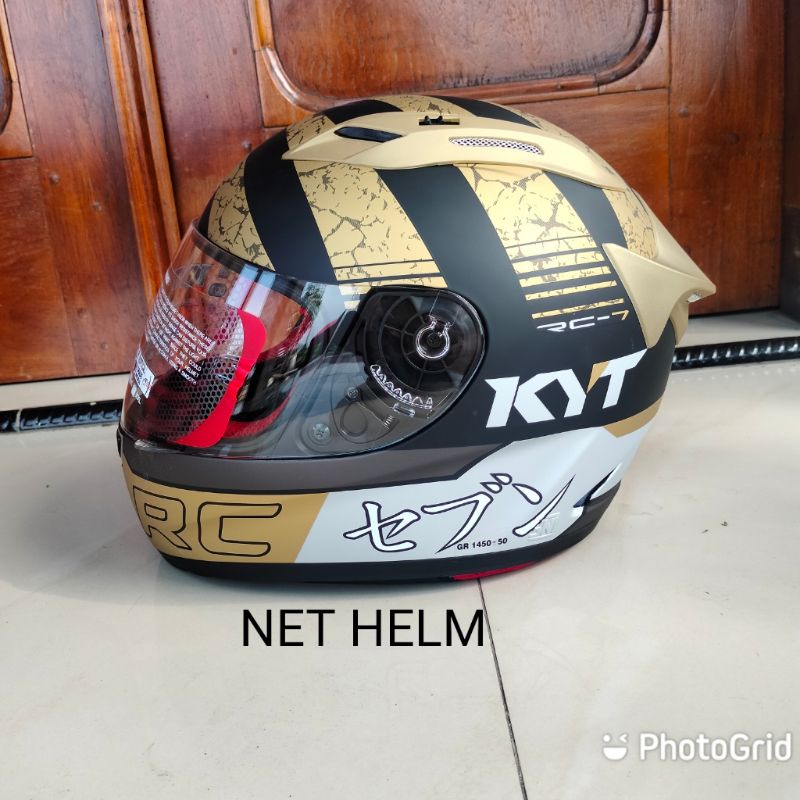 HELM KYT RC7 SERI 17 GOLD ORIGINAL KYT RC7