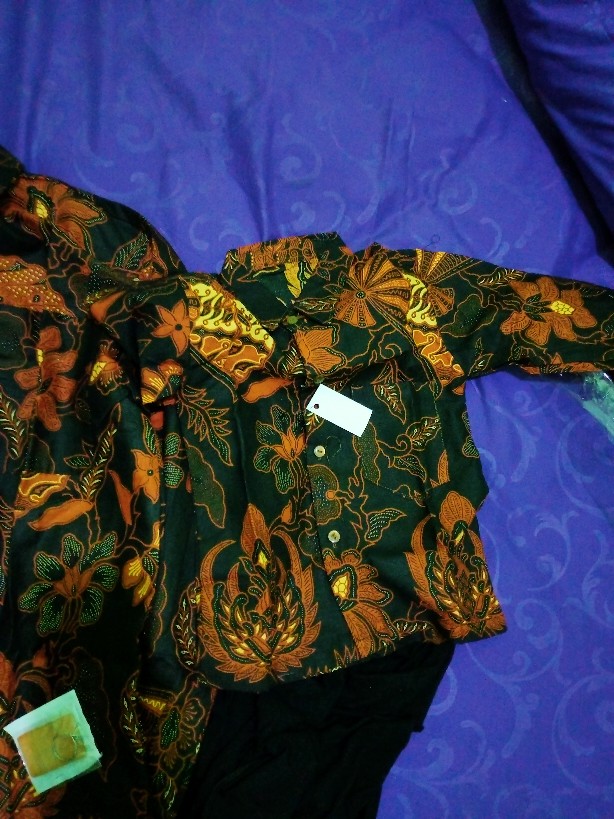 Batik Couple Bapak Anak Cowok/kemeja Batik Ayah Anak Laki/baju Batik Copel Ayah Dan Anak Laki Laki