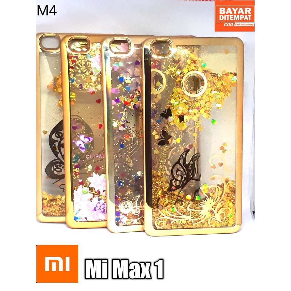 Case water gliter shinning chroom xiaomi mi max 1