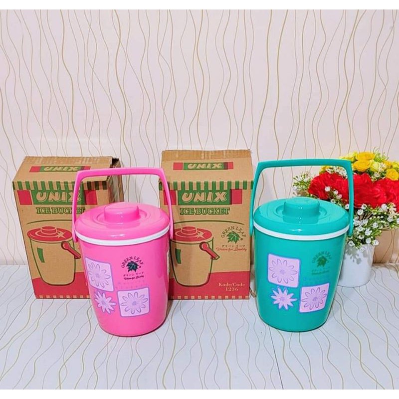 TERMOS ES KECIL 1,8 LITER ICE BUCKET 1,8 LITER MEREK GREEN LEAF