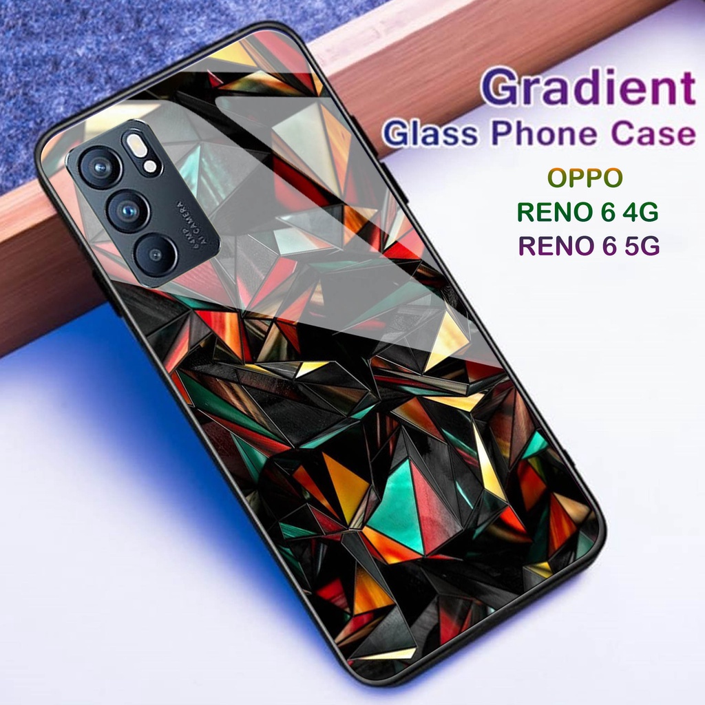 Case Oppo Reno 6 4G 6 5G - Softcase Kaca Oppo Reno 6 4G 6 5G- Casing Oppo Reno 6 4G 6 5G [G11]