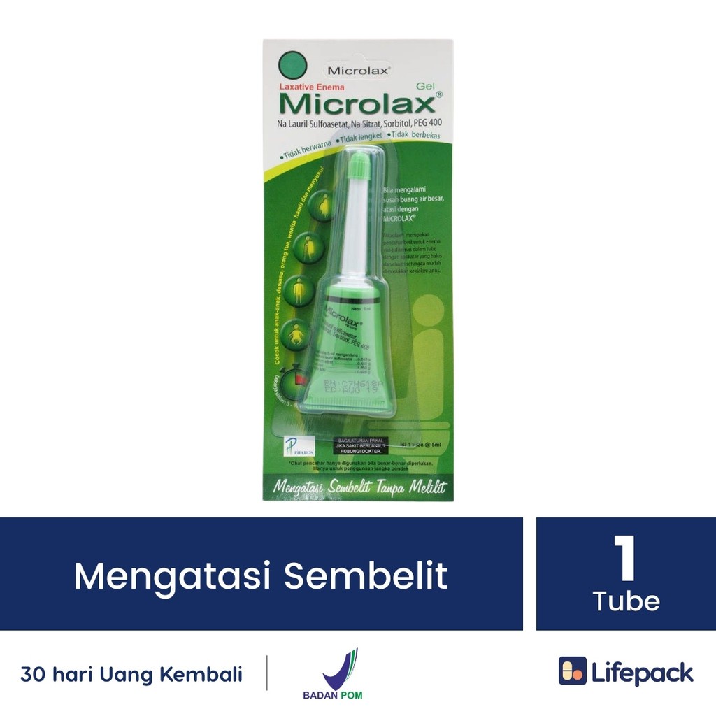 Jual Microlax Enema Gel 5 Ml Obat Susah Buang Air Besar Sembelit