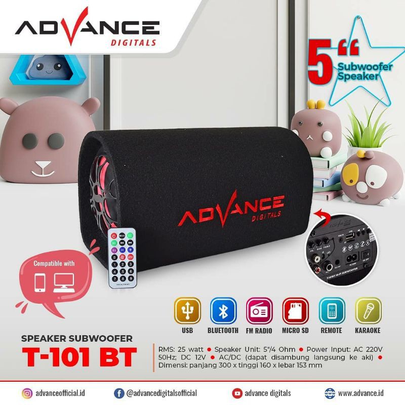 SPEAKER AKTIF ADVANCE T101 BLUETOOTH