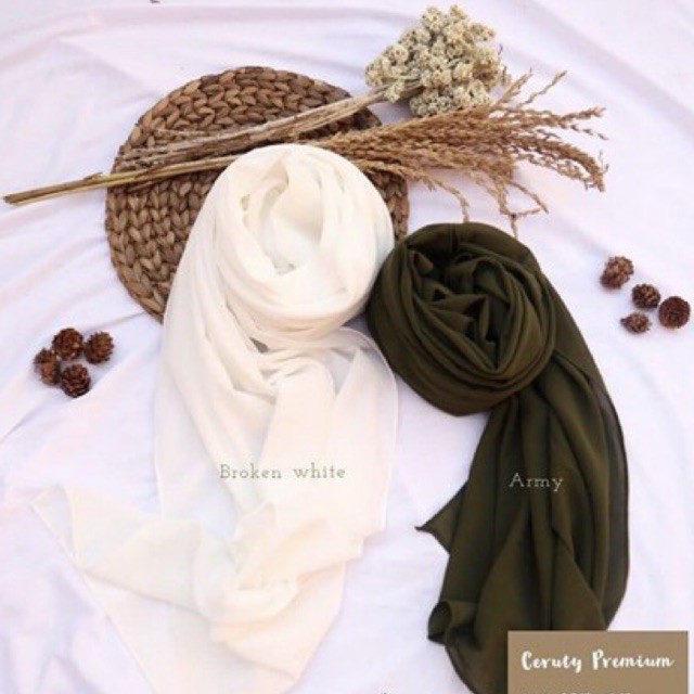 PASHMINA PUTIH TULANG