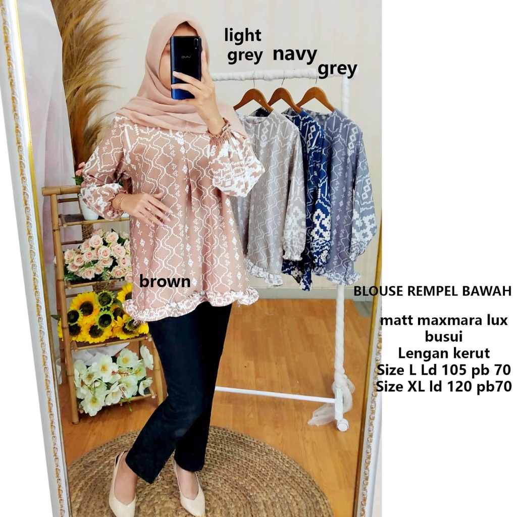 BLOUSE REMPEL BAWAH SIZE XL