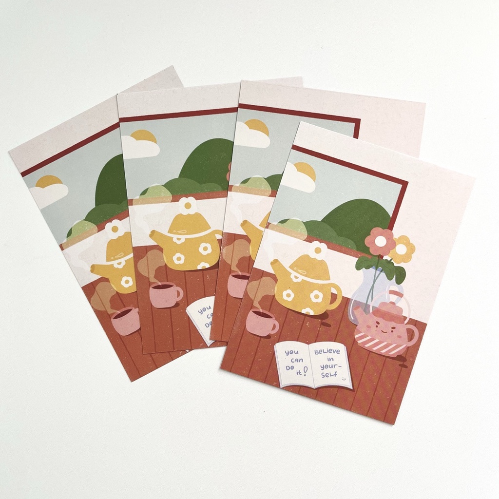 

Cozy Vibes-Self Affirmation Mini Art Print / Postcard by Around Us