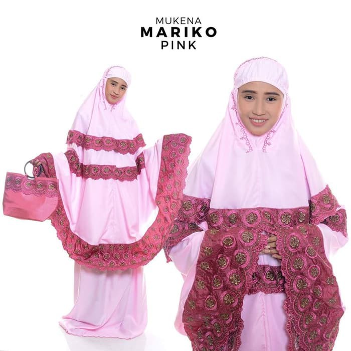 Mukena Cantik MUKENA DEWASA MARIKO PINK