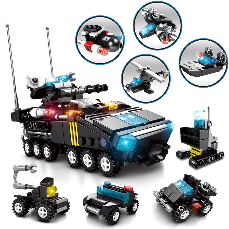 Lego Mobil Swat Minifigure Police Barakuda Tank Military Soldier Weapon