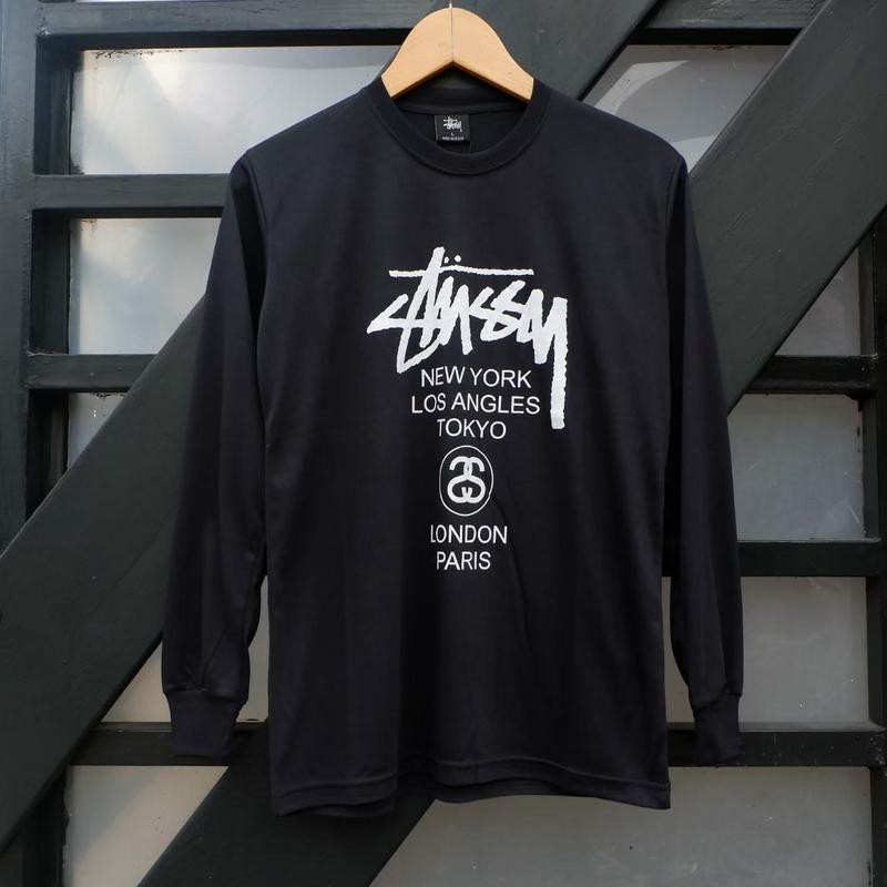 KAOS LENGAN PANJANG STUSSY DISKON MURAH